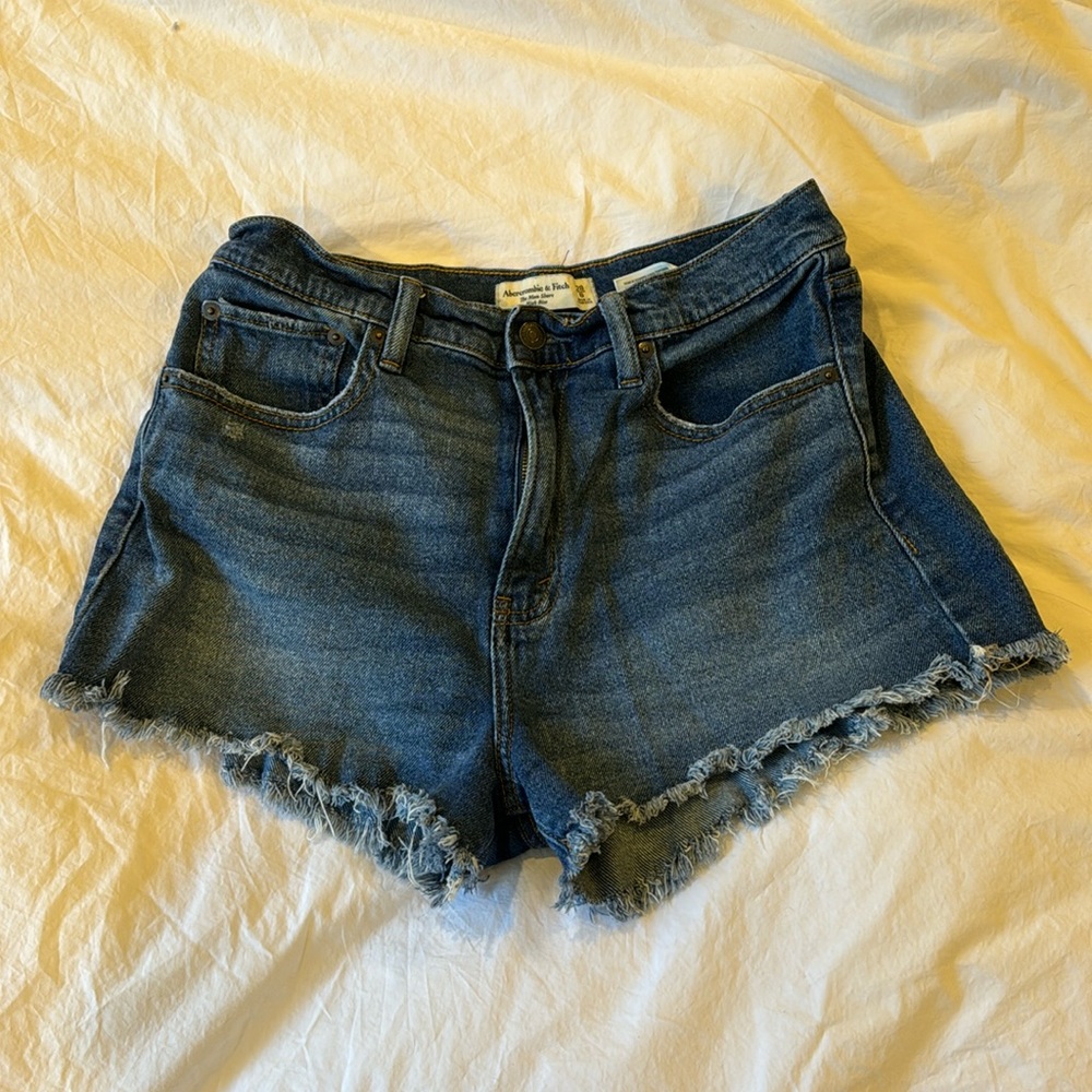 Distressed Denim Shorts